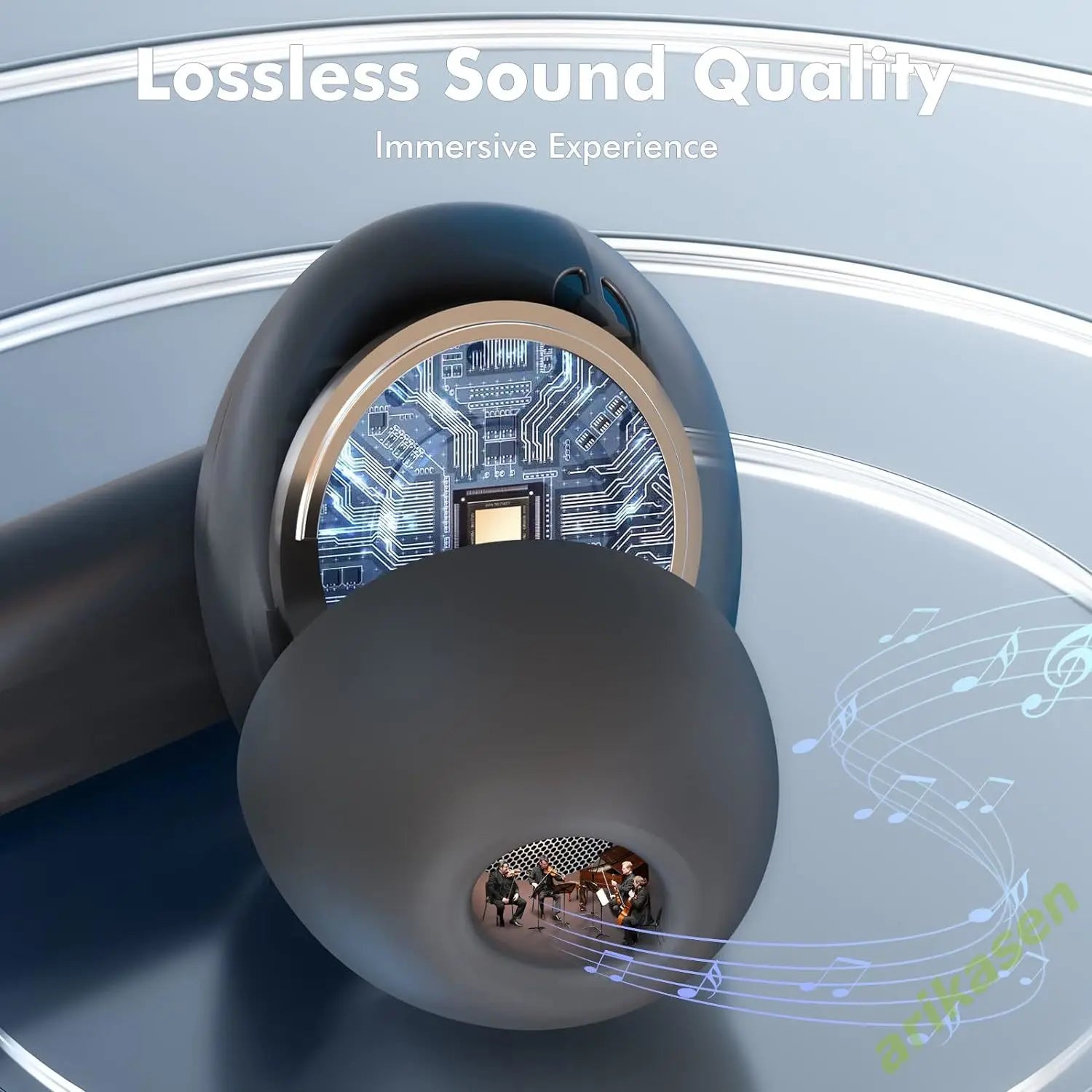 Wireless Earbuds Bluetooth Headphones 5 3 Noise Cancellation Mic LED
