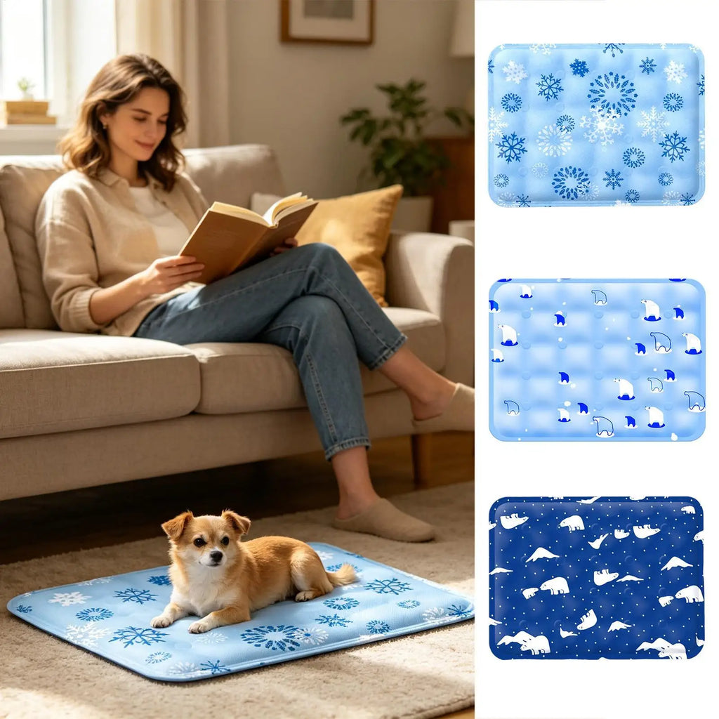 Pet Cooling Mat for Dogs & Cats – Washable Foldable Summer Pad Pet Cooling Mat Zpaxo