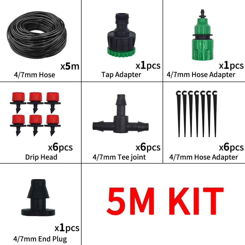 Micro Drip Irrigation System Portable 20M Automatic Watering