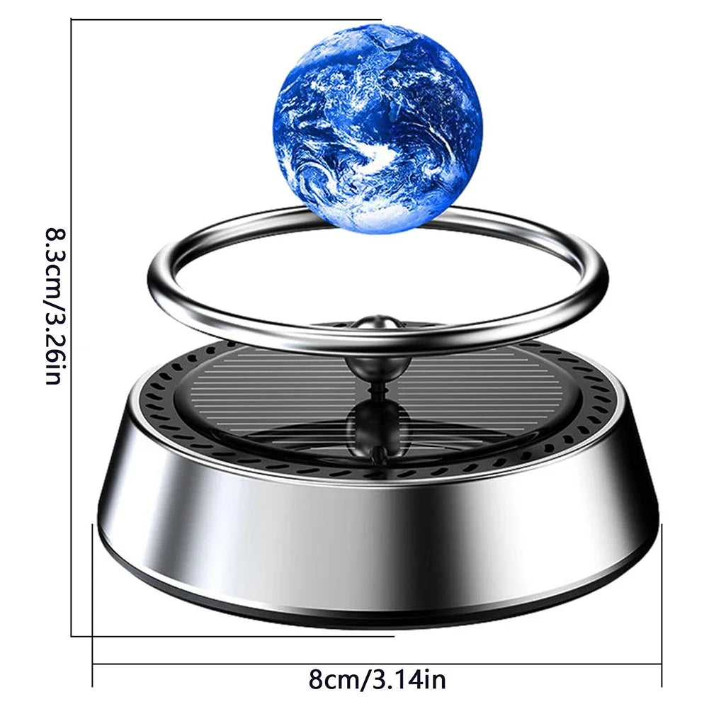 Solar Rotating Car Air Freshener Auto Air Freshener Rotating Interstellar Ball Car Deodorant Vehicles Interior Decor Homes Zpaxo