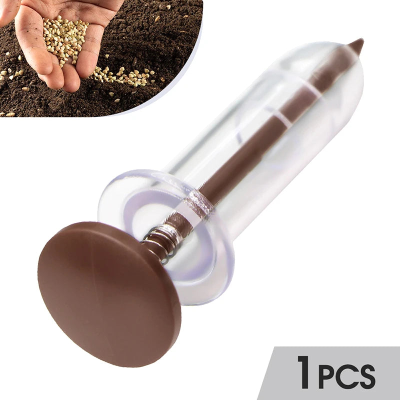 1pcs Handheld Seed Dispenser Mini Manual Seeder Tool For Garden Planting Flower Pot & Garden Bed Essential Gardening Supplies Zpaxo