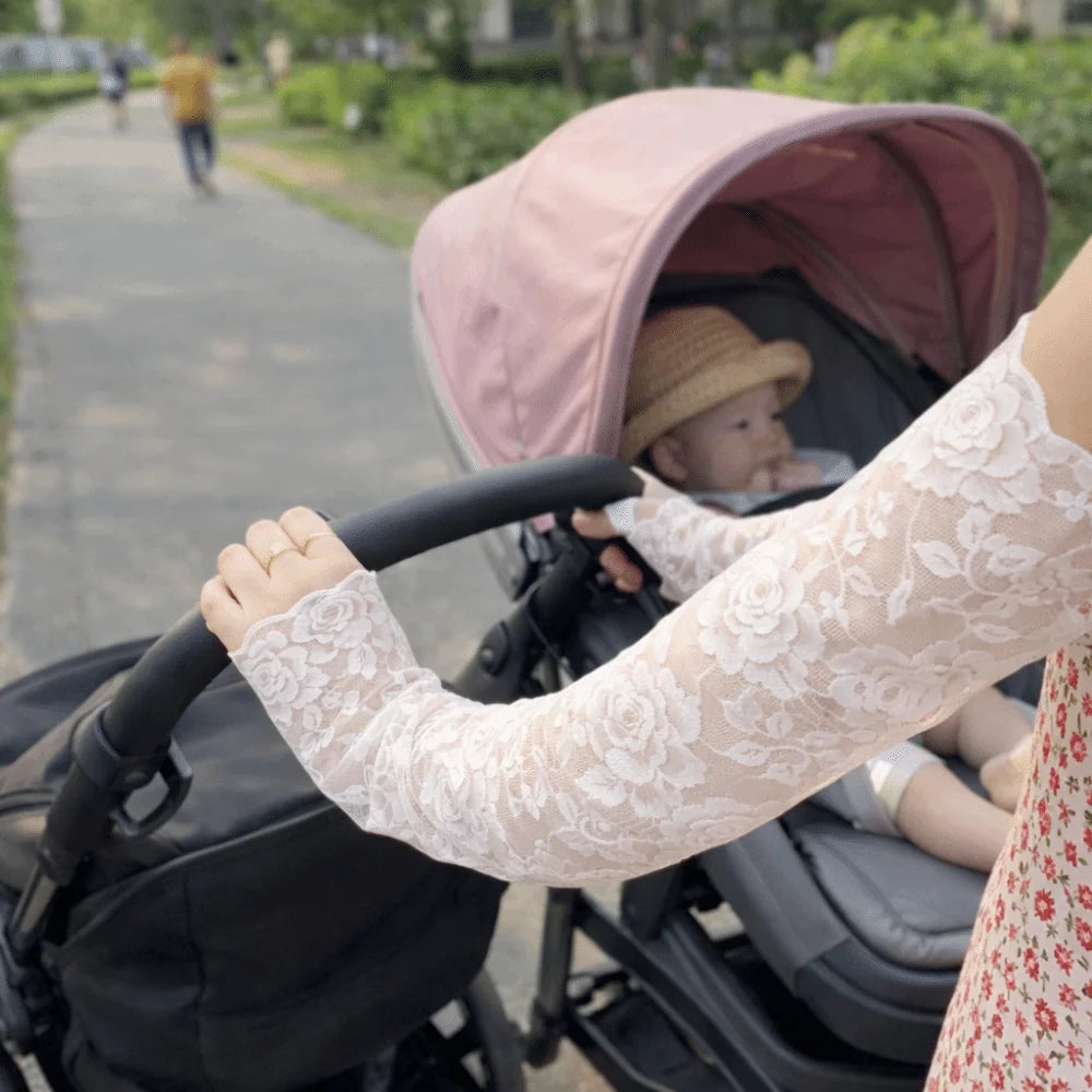 1 Pair Fashion UV Protection Arm Sleeves Long Breathable Fingerless Long Gloves Sun Protection Arm Cover Cycling Zpaxo
