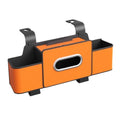Car Seat Back Organizer | Cup Holder, Tissue & Phone Stand Car Seat Organizer Zpaxo Orange