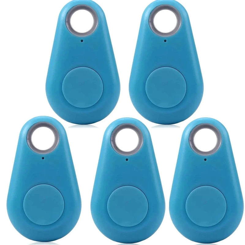 1 Mini GPS Tracker Bidirectional Alarm Keychain Finder Phone Anti Zpaxo 5pcs Blue