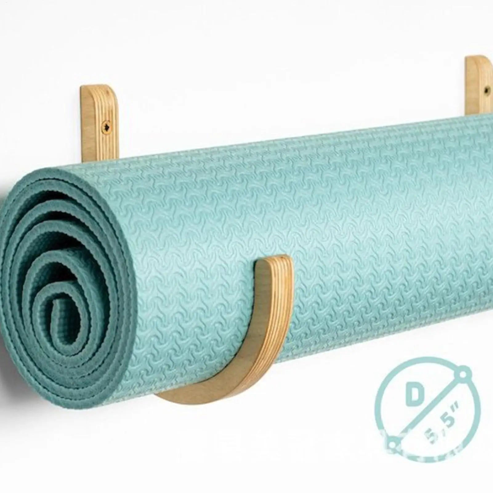 Yoga Mat Organizer Wooden Screws Accessories Exercise Rack Home