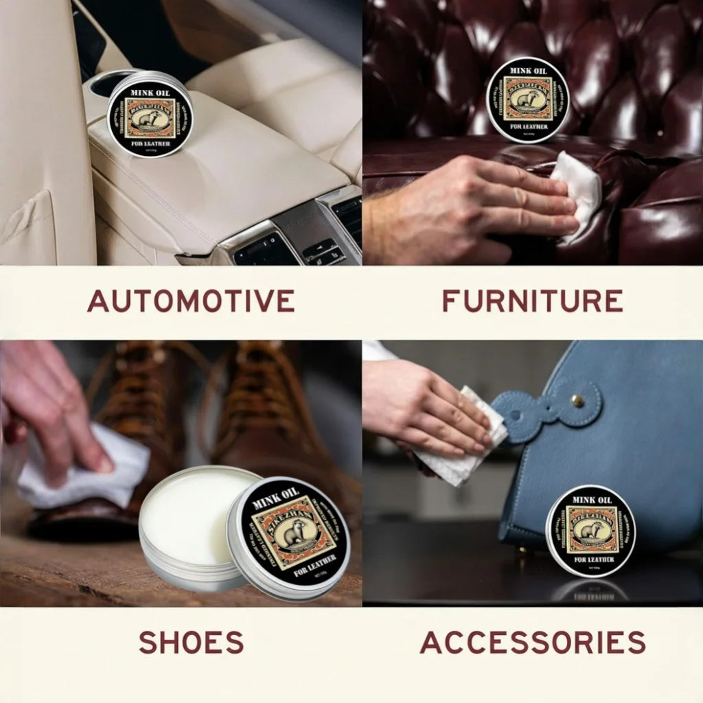 Leather Cleaning Polishing Balm All Leather Products Accessories – Natural Odorless Care Cream for Shoes, Boots, Bags, Sofa Zpaxo