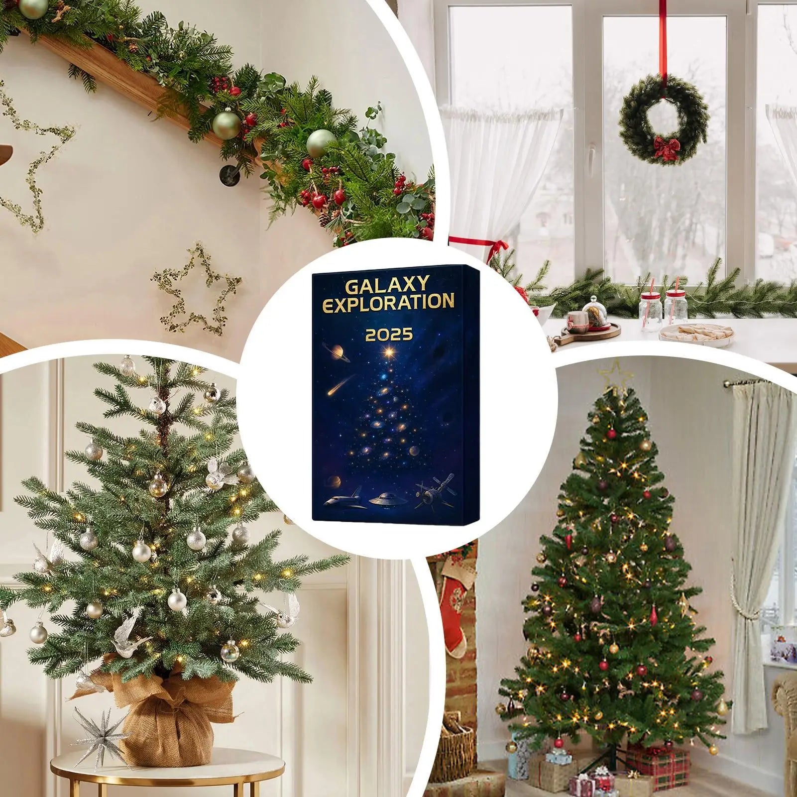 Space Advent Calendar 2025 24 Days Countdown Galaxy Planets Acrylic