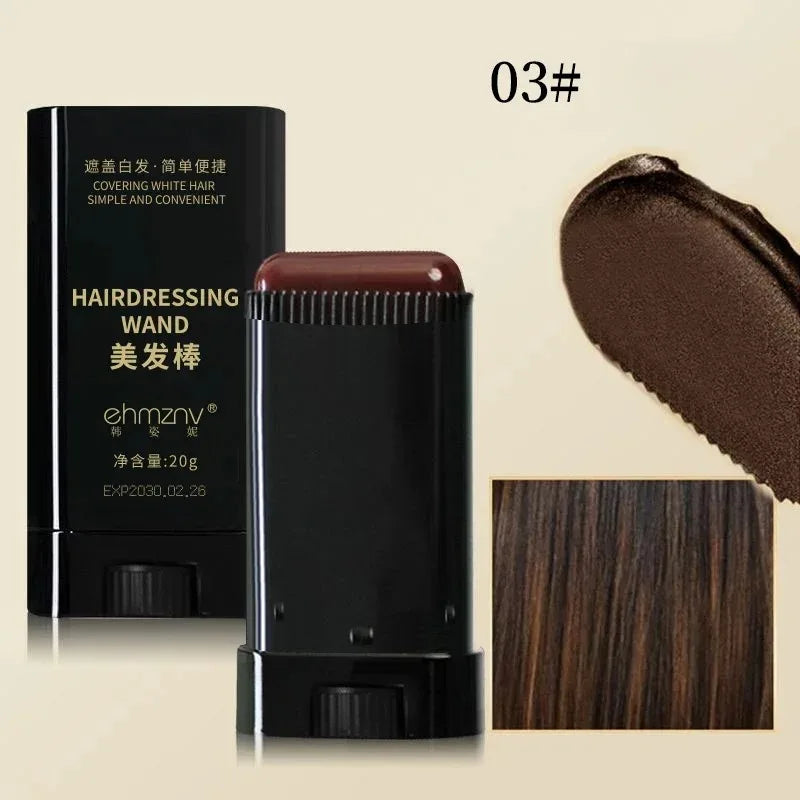 3Color 2in1 Hair Dye Stick Comb Touch-up Temporary Coloring Quick Zpaxo Black Brown