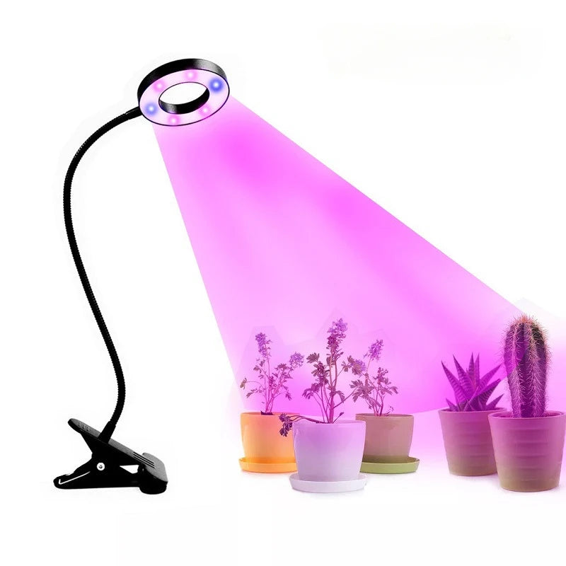 Grow Light LED Gooseneck Plant Growth Lamp Red Blue Dimmable Aquarium