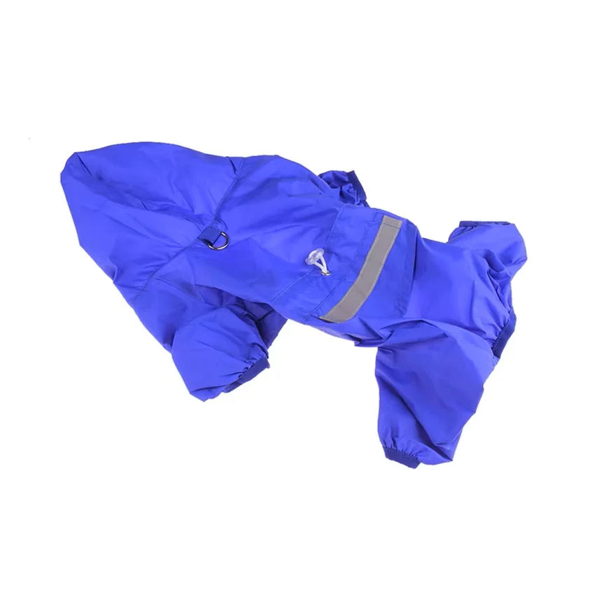 Dog Rain Coat Clothes Puppy Casual Cat Raincoat Waterproof Jacket Zpaxo Blue XS（old）