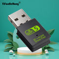 2in1 Dual Band WiFi 600Mbps USB WiFi Adapter Bluetooth-Compatible 2.4G&5GHz Mini USB WiFi Dongle Network Wireless WLAN Receiver Zpaxo Default Title
