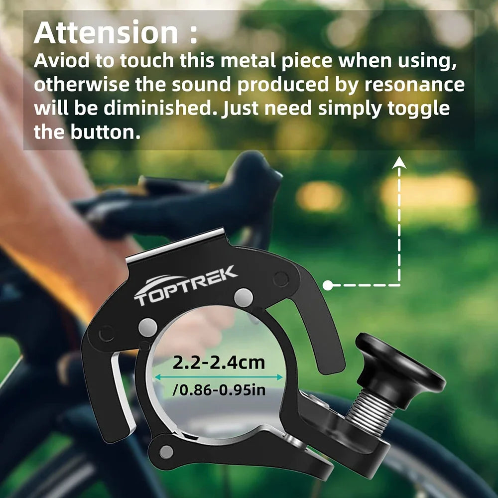 Stainless Bicycle Bell Ring MTB Cycling Horn Bike Bell Handlebar Crisp Sound Horn for Bicycle Safety Electric Bike Accessories Zpaxo