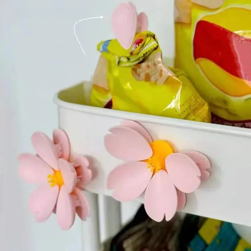 Magnetic Fridge Clips Sealing Sakura Food Bag Multi-function Snack