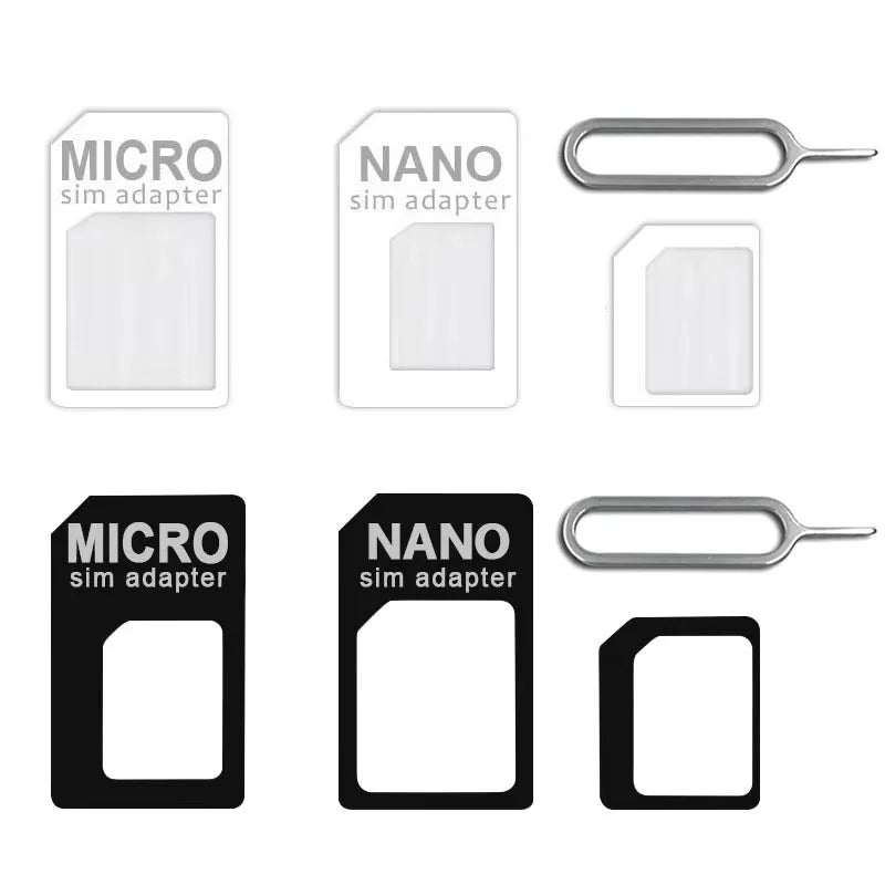 Nano SIM Card Micro Adapter 1 Convert Eject Pin Tablet IPhone Cell Zpaxo
