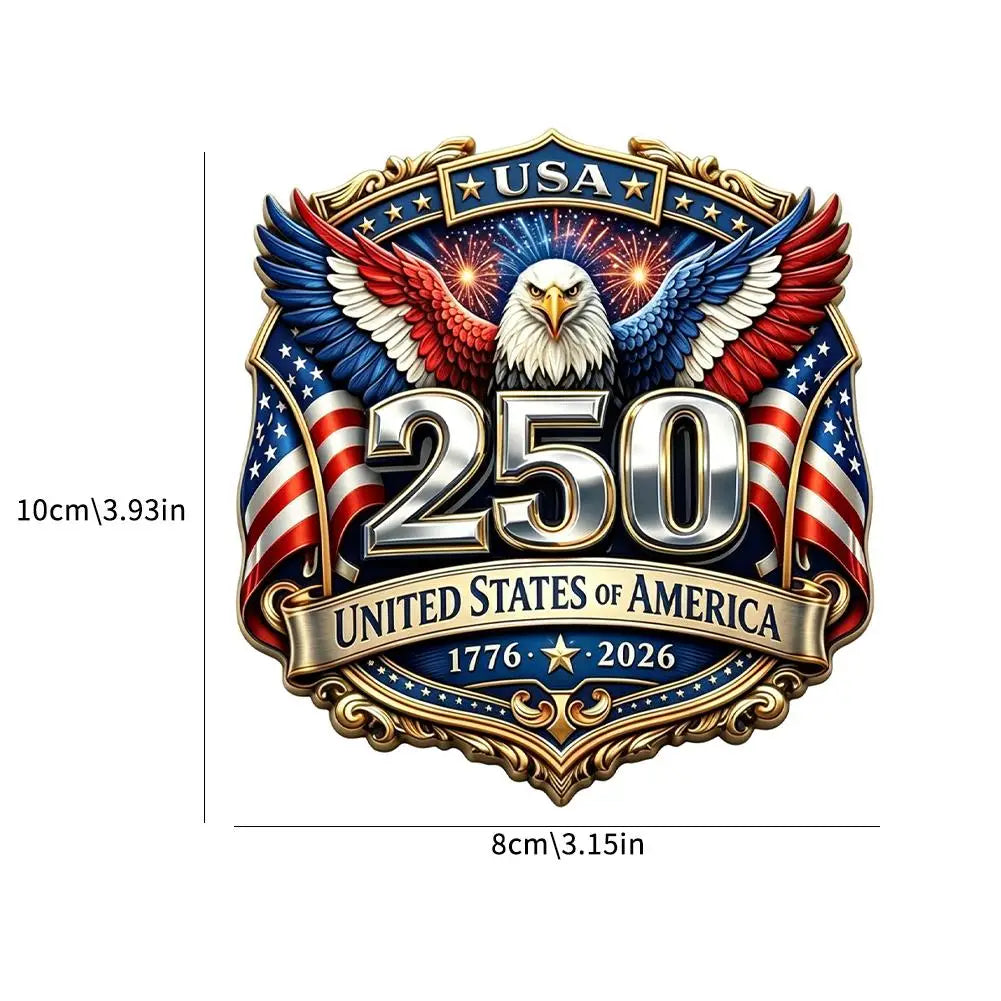 USA 250th Anniversary Eagle Patriotic Vinyl Car Decal 1776-2026 Vinyl Car Decal Zpaxo