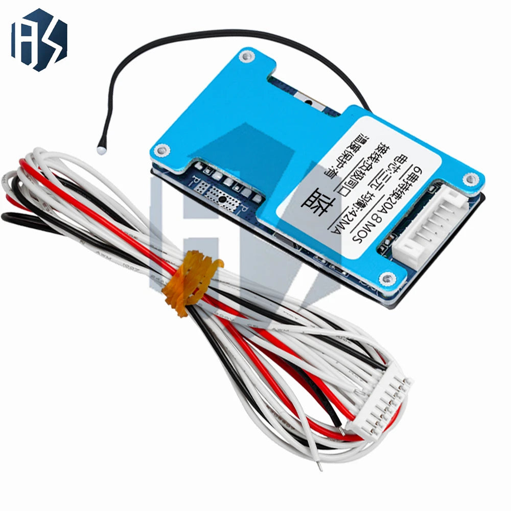 1PC 6S 22.2V Li-ion BMS Battery Protection Board – 15A/20A/25A Balanced Module with 6/8/10 MOS for Power Tools & E-bikes Zpaxo