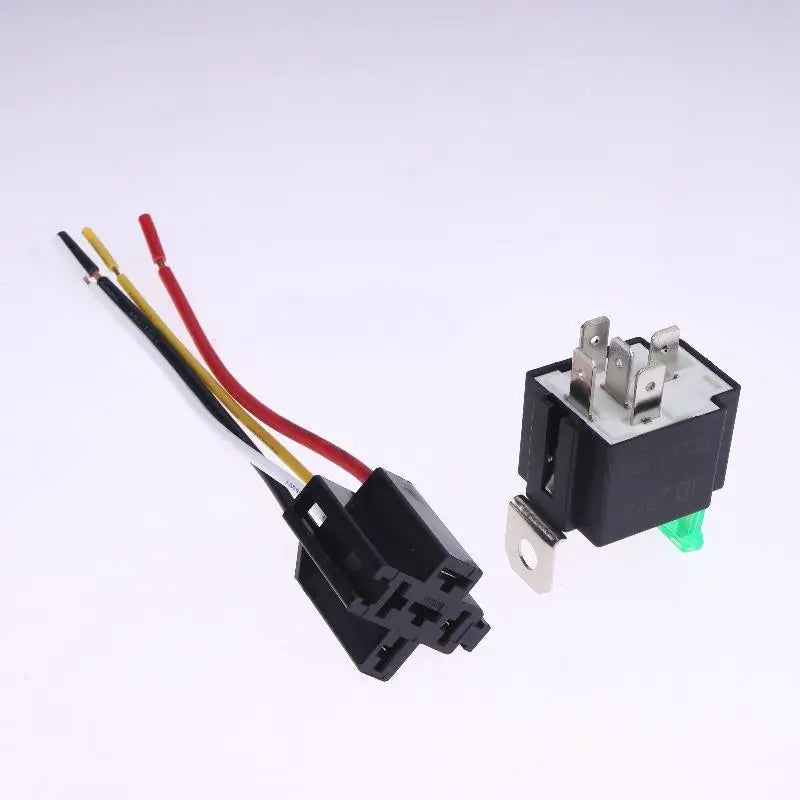 24V 30A Car Relay 4/5 Pin SPST Pre-Wired Socket with Fuse