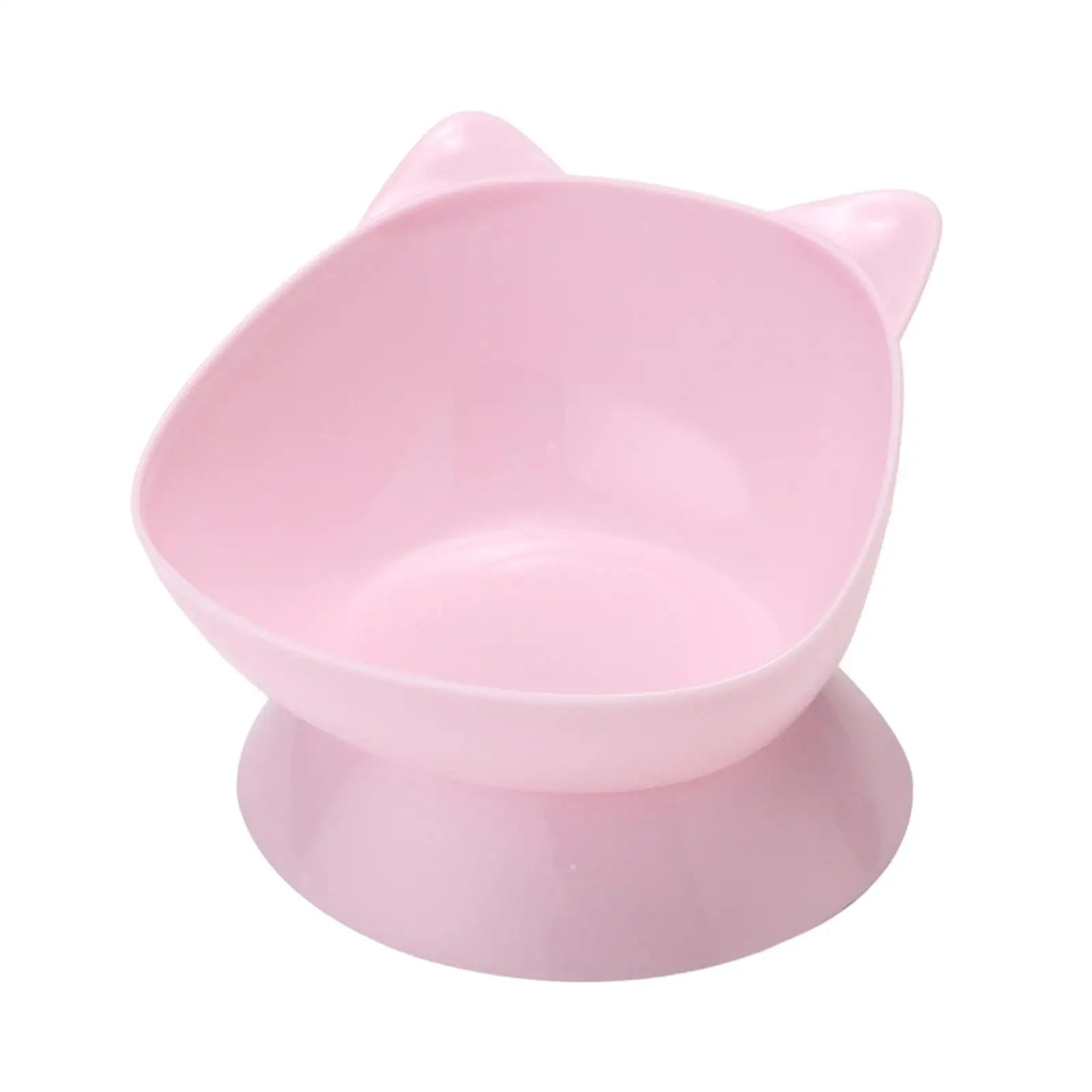 Raised Cat Bowl Small Dog Waterer Protect Pet's Spine Stable Durable Tilted Pet Feeder Kitten Water Bowl for Small Medium Dogs Zpaxo Pink 1