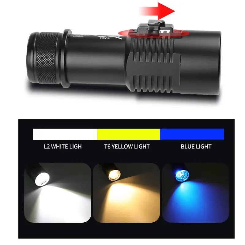 POCKETMAN 3800 Lumen LED Dive Light – IPX8 Waterproof Torch