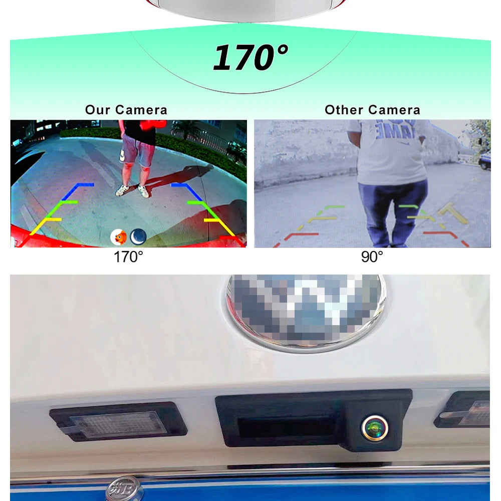 AHD1080P CVBS Car Rear View Reverse Camera Trunk Handle Bracket Audi