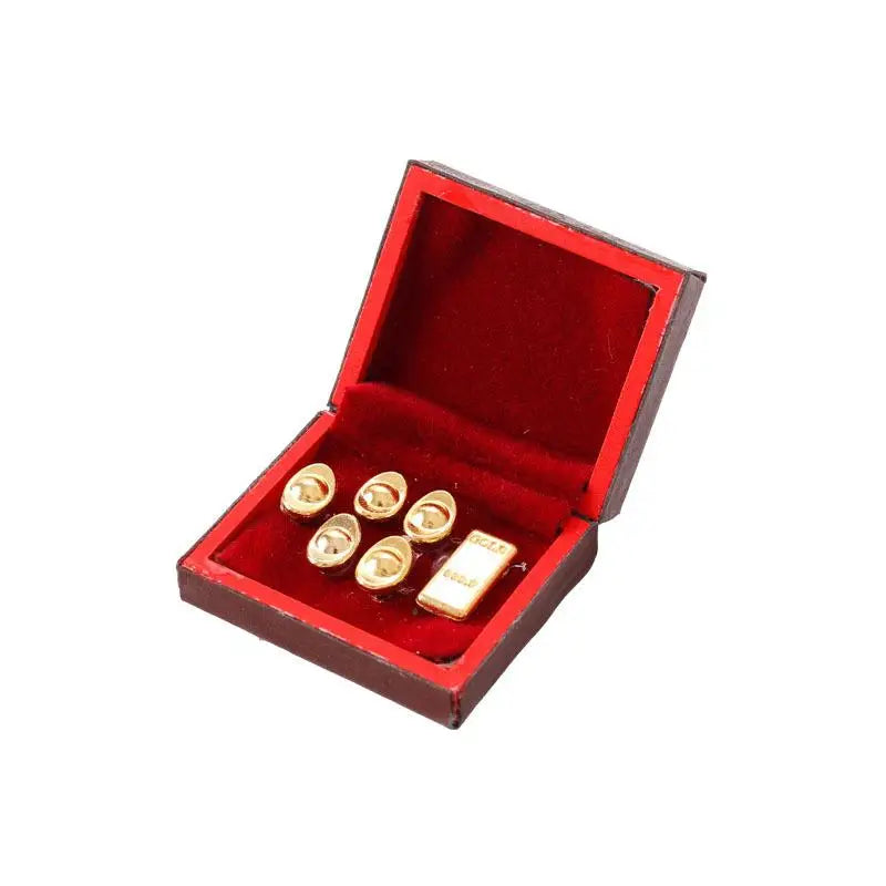 Classic Miniaturized Wooden Jewelry Case Model Toys Doll House Zpaxo A3