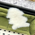 ▶1/12 Dollhouse Imitation Sheepskin Plush Rug Model Dollhouse Bedroom Living Room Floor Mat Decoration Doll House Accessories Zpaxo S