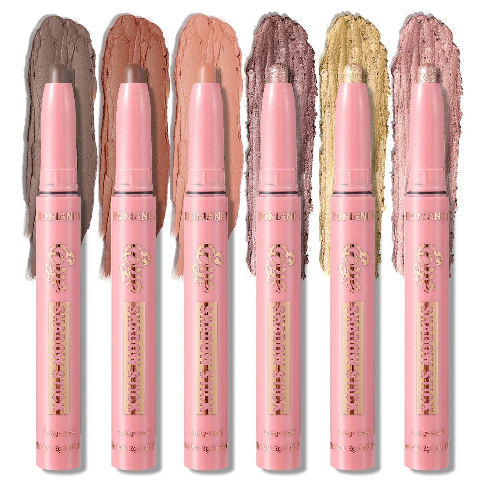 Matte Effect Eyeshadow Stick Natural Long-lasting Multi-purpose Shiny Zpaxo