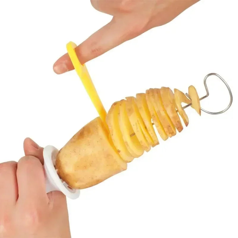 2025 Hot Kitchen Whirlwind Potato Spiral Cutter Potato Tower Making Machine Vegetable Slicer Vegetable Tools Accessories Gadgets Zpaxo