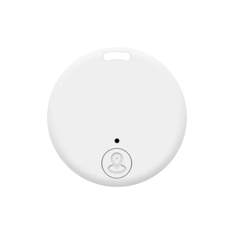 Mini GPS Tracker Locator AntiLost Alarm Wallet Keychain Smart Tag Bluetooth Tracer Keychain Dog Pet Child Bag Tracker Key Finder Zpaxo White-A