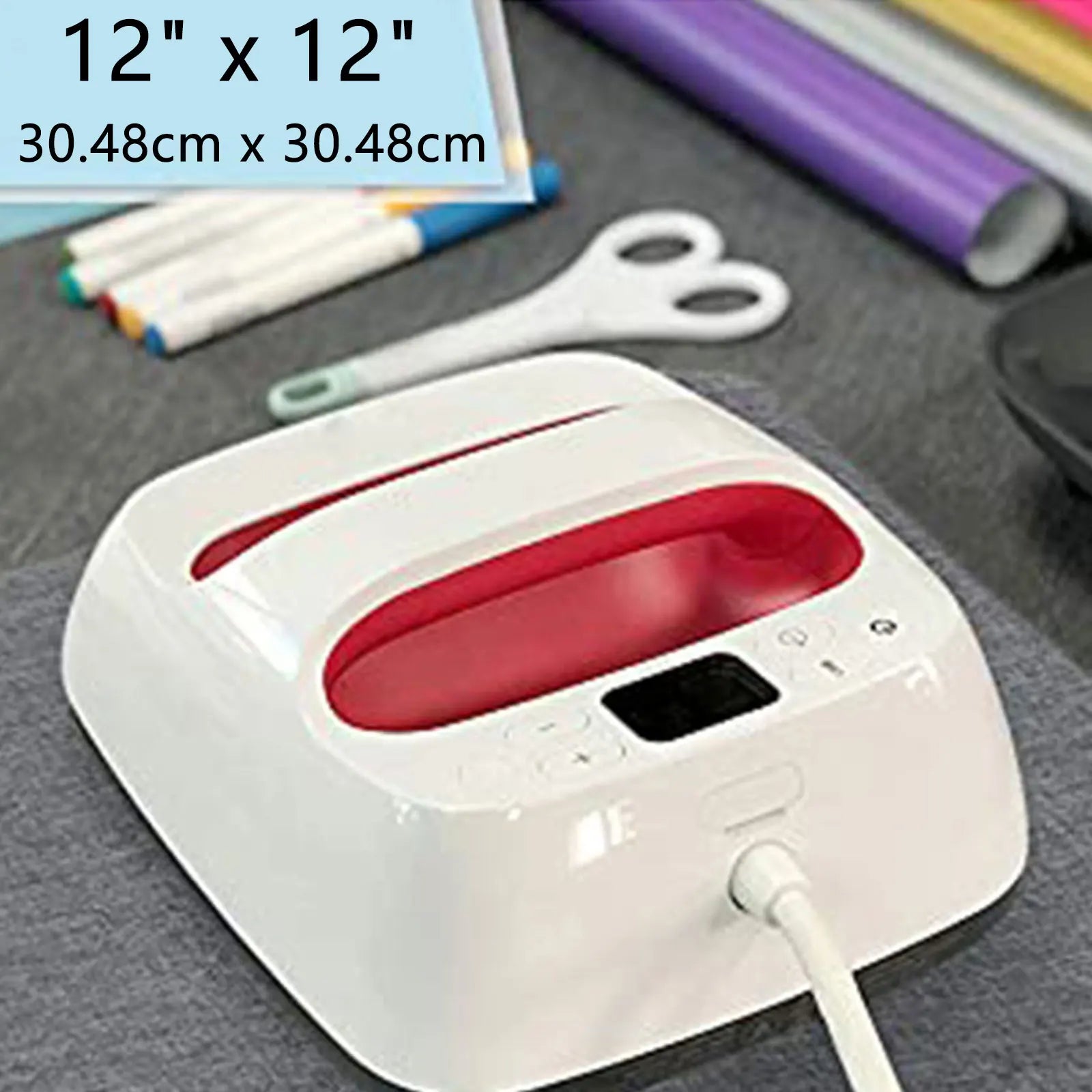 1Pc Heat Press Mat for Heat Press Machines and HTV Craft Vinyl and Iron On Projects, for Cricut Easypress [12" x 12"] Zpaxo