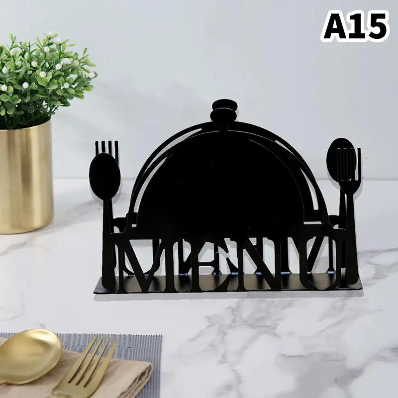 CM1Pc Elegant Iron Art Tissue Box Homestay Napkin Holder Kitchen Zpaxo A15