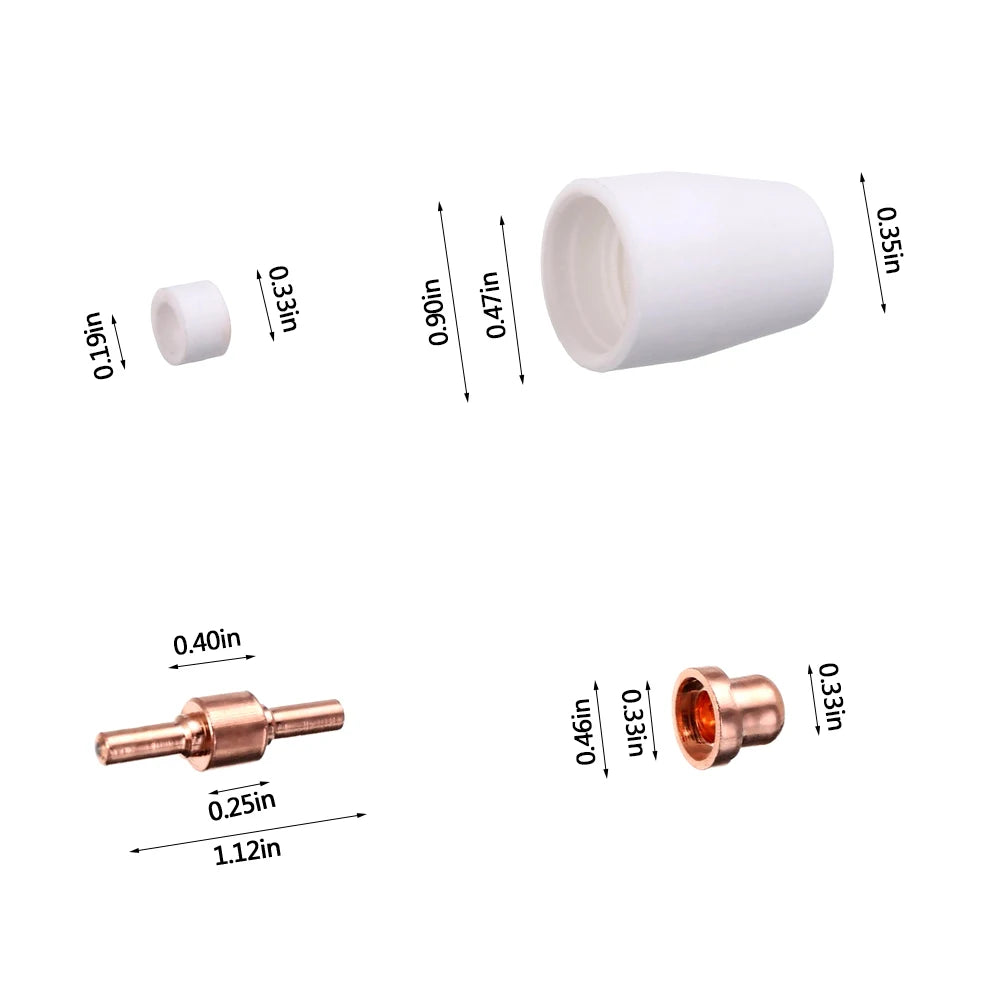 100-300PCS Plasma Cutting Tip Consumable For LG-40 PT-31 Cutting Torch CUT40 CUT50 Electrodes Advanced Shield Cups Nozzles Part Zpaxo