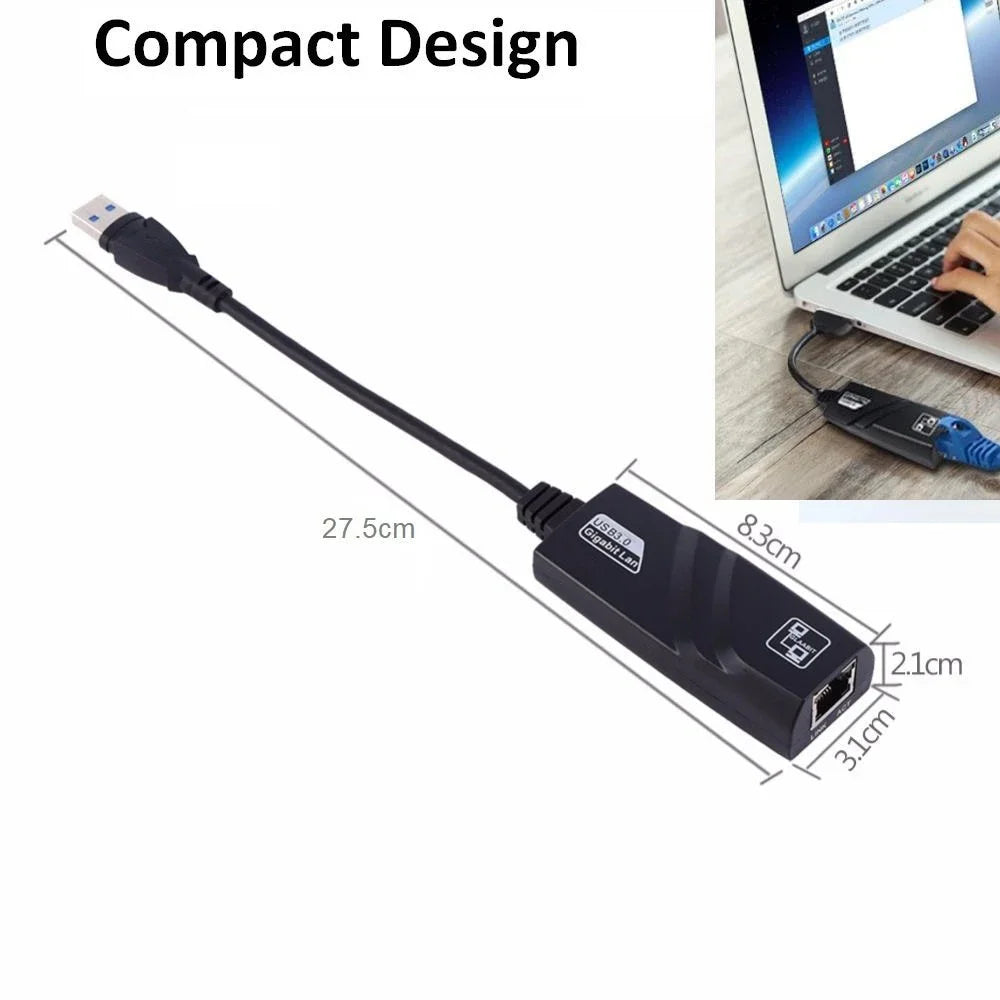 Speed USB 3 0 Gigabit Ethernet RJ45 LAN 10 100 1000 Mbps Network Zpaxo