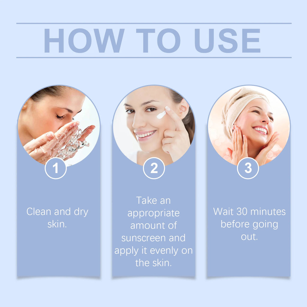 Jaysuing SPF50 Moisturizing Sunscreen Lotion – Anti-UV, 30g Facial Sunscreen Lotion Zpaxo
