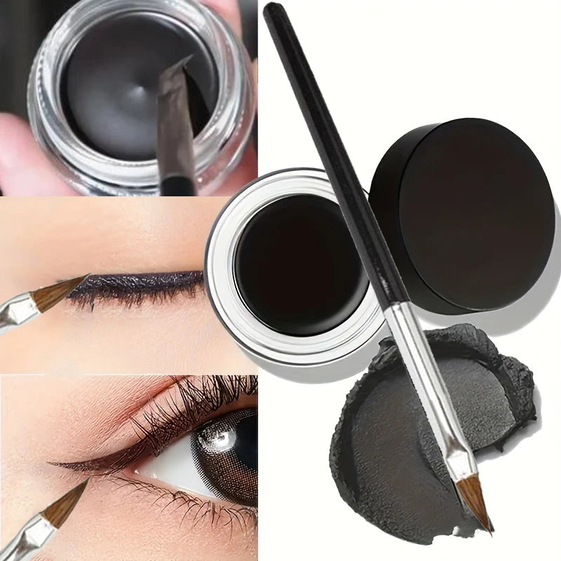 Black Eyeliner Cream Waterproof Beauty Cosmetics Long Lasting Gel