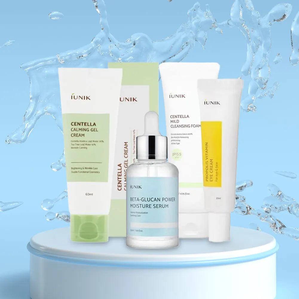 IUNIK Beta-Glucan Skincare Set – Cleanser, Gel & Eye Cream Korean Skincare Set Zpaxo Eye cream