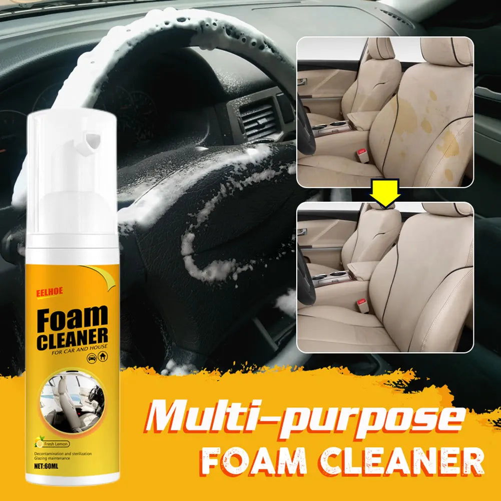30 60 100 Foam Cleaner Car Interior Stain Removal Cleaning Leather