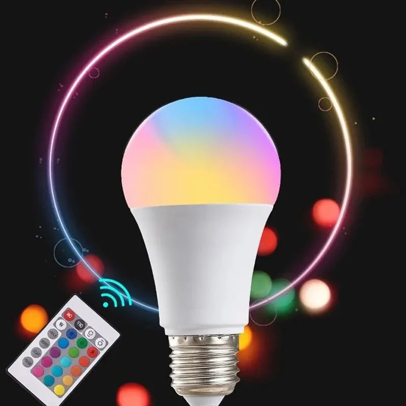 1- 16 Colors RGB Bulbs LED Multi-color E27 Household Lighting
