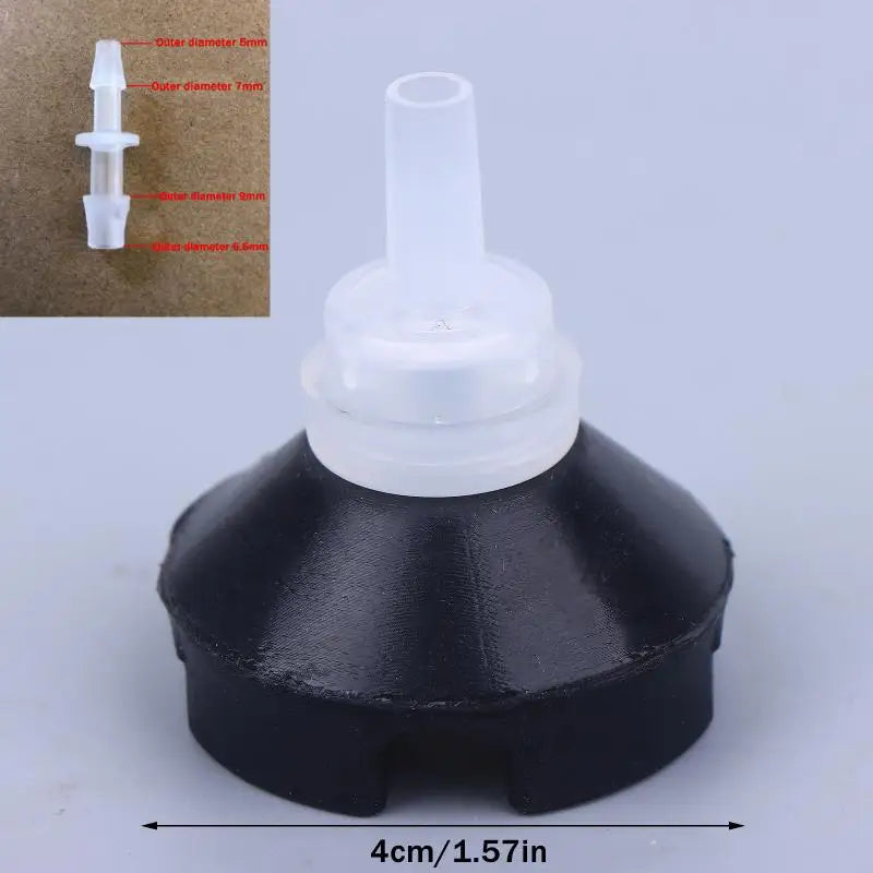 Black Glue Injection Base Carbon Carbon Fiber RTM Vaccum Resin Infusion Glue Inject Base Silicone Connector Zpaxo A3