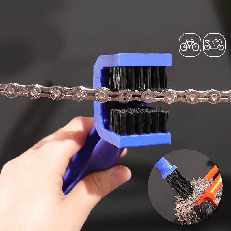 Portable Bicycle Chain Cleaner Motorcycle Road Bike Chain Clean Brush Bicycle Clean Tool Kit Cycling Chain Cleaner Maintenance Zpaxo