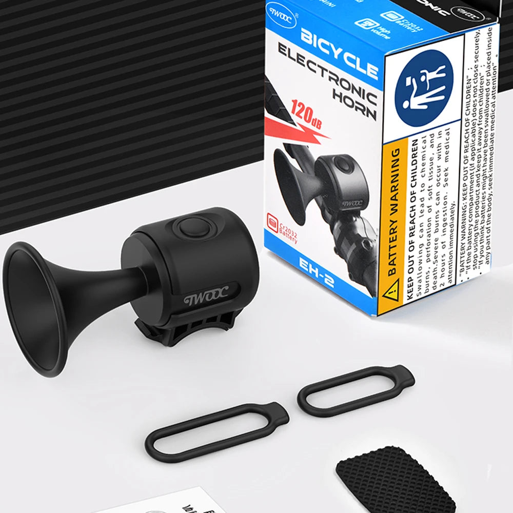 Bicycle Bell Ring Bike Electronic Loud Horn 120db Loud Safety Alarm Electric Waterproof Warning Bell Scooter Bicycle Accessories Zpaxo