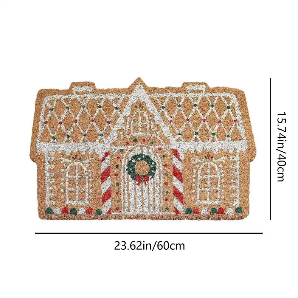 Christmas Welcome Doormat Non Slip Holiday Door Mat Indoor Outdoor Zpaxo A