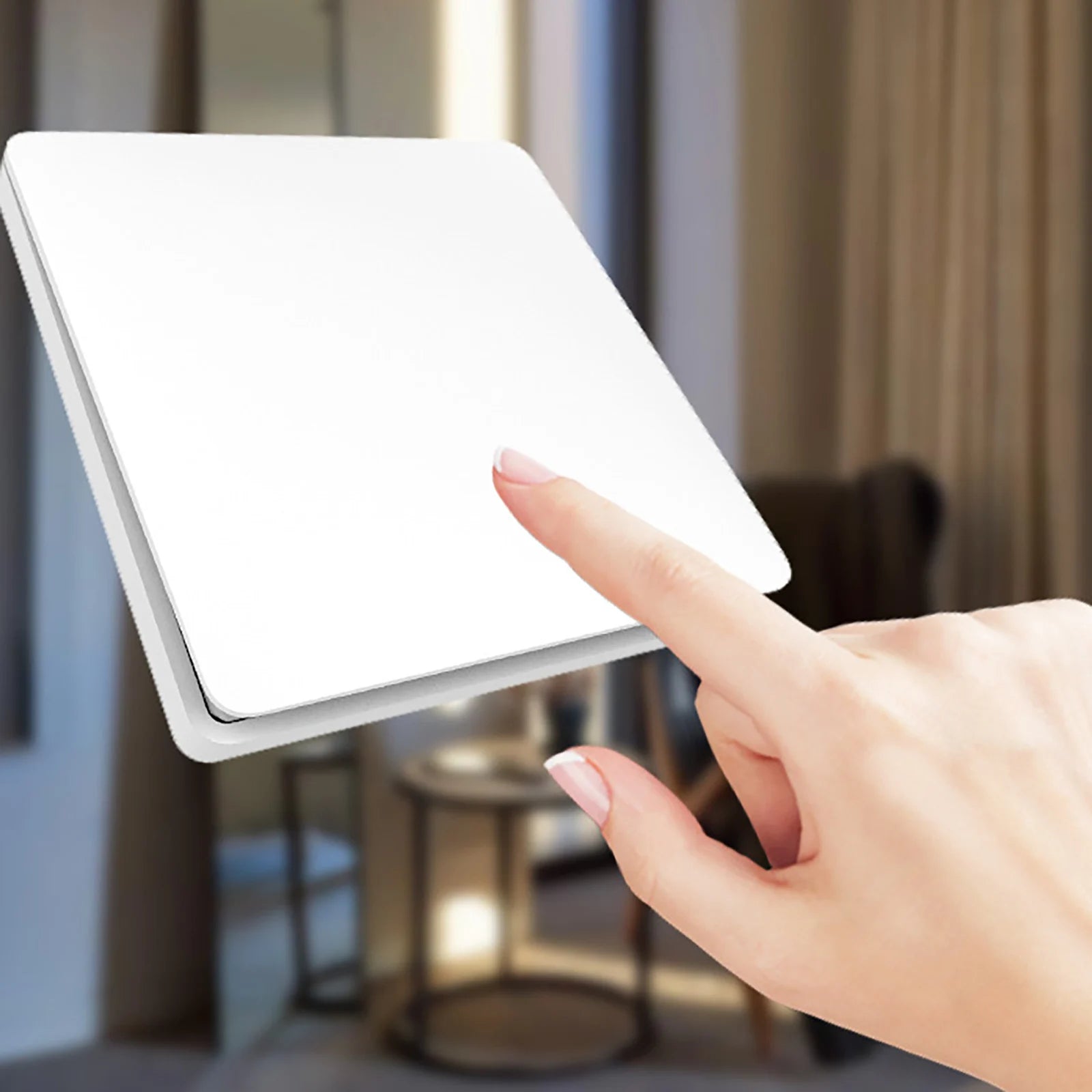 RF 433 92MHz Frameless Large Panel Self Powered Wireless Switch