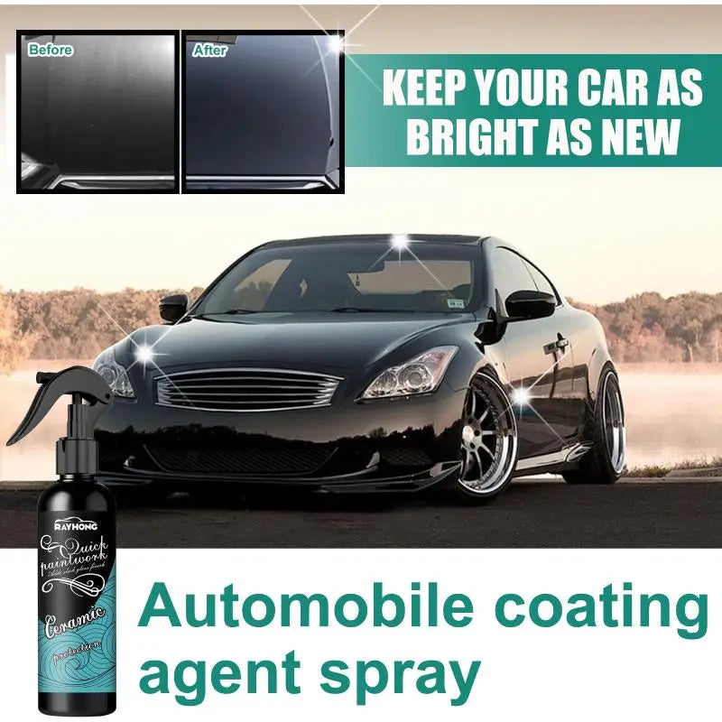 Ceramic Car Coating Spray – Paint Polish & Water Repellent 100ml