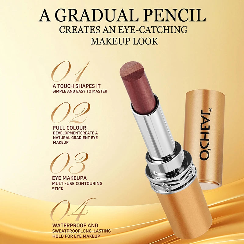 Shiny Three Eye Shadow Stick Waterproof Smooth Natural Makeup