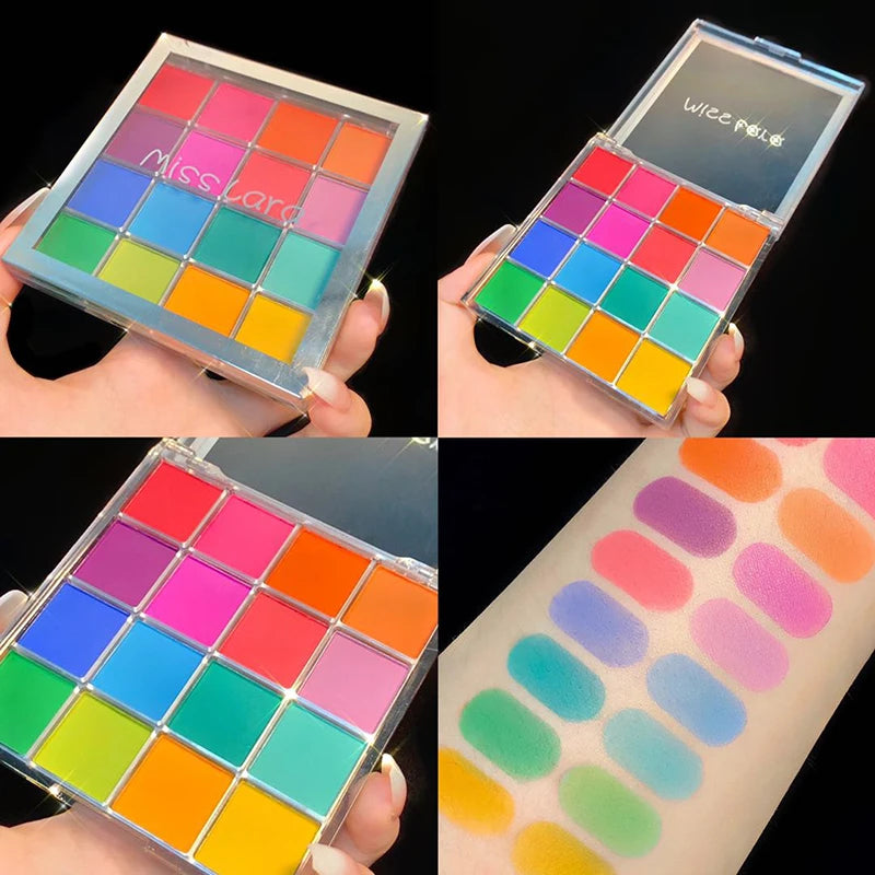 16-Grid Christmas Eye Shadow Palette Waterproof Long Lasting Matte