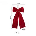 Soft Velvet Ribbon Bow Ornaments Christmas Tree Decor Versatile