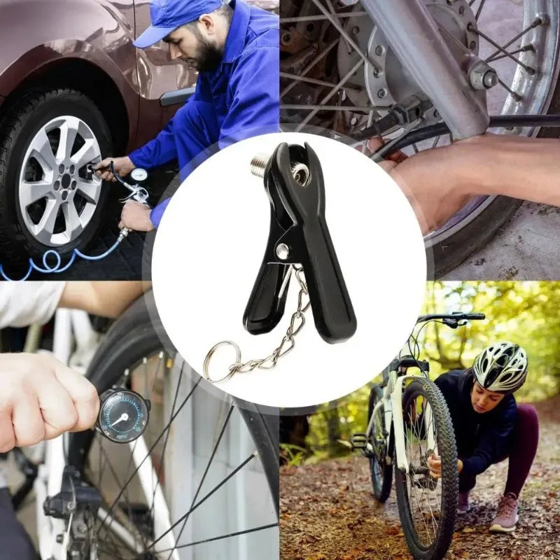Bicycle Tire Inflator Nozzle & Bike Pump Adapter Valve Bike Pump Adapter Zpaxo