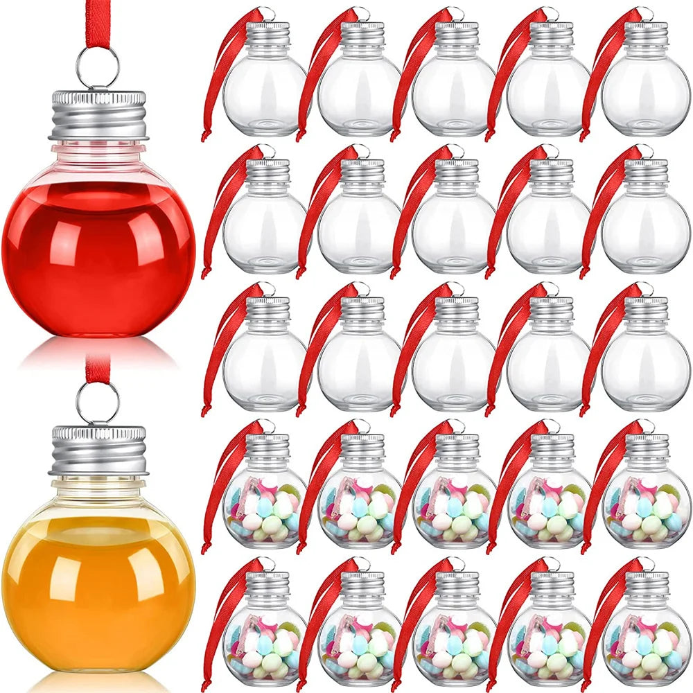 Fillable Christmas Light Bulb Ornament Bottles – 50–250ml