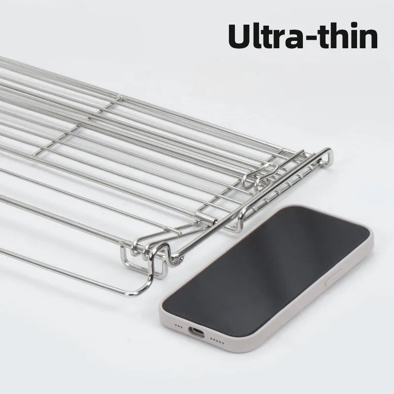 Aluminum Outdoor Storage Rack Table Side Hanging Mesh IGT Table Expansion Bracket Folding Extension Basket Folding Rack Hot Zpaxo